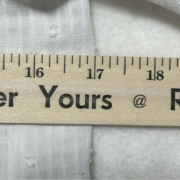 Blu Pepper Women's Top Small White Casual Boho Cottagecore Sheer NWT - Picture 6 of 9